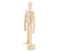 RASTKY Wooden Mannequin with 14 Rotatable Joints - Flexible Human Body Proportions Drawing MannequinArtists, IdealSketching, Home Decoration, AndProjects (Packing Tree 2)