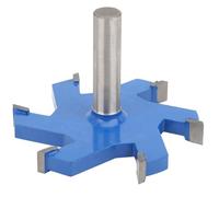 RASTKY Woodworking 6 Teeth T-Shaped Slotting Router Bit for Precise Wood Cutting, 12mm Shank Milling Cutter for Enthusiasts, YG8 Alloy Material