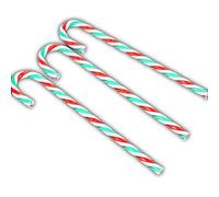RASTKY Xmas Tree Ornaments Candy Canes, Festive Christmas Decoration with Beautiful Appearance and Cute Treat, 12Pcs 15cm (Green)