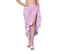 Rastogi Handicrafts 100% Cotton Hand Block Print Sarong Womens Swimsuit Wrap Cover Up Long (73" x 44") (PINK 2)