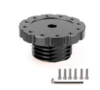RASTP Aluminum Steering Wheel Adapter, Sim Racing Gaming Steering Wheel Adapter for T300, T500, TS-PC, TS-XW (Black)