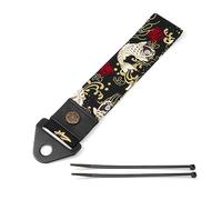 RASTP Car Front Bumper Tow Strap(Fishes Black)