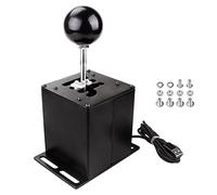 RASTP PC USB Simulator Shifter, Compatible with Logitech G29 G27 G25 G920 Thrustmaster T300RS/GT Steering Wheel Sequential H Gear Shifter Compatible with ATS ETS Dust WRC Sim Racing Games 6+R