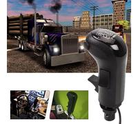 RASTP USB American Truck Simulator Shifter, Gearshift Knob for ATS & ETS2 Games Compatible with Logitech G27 G29 G920 Thrustmaster TH8A Fanatec SQ, PC Sim Racing Shifter (Style 1)