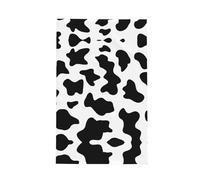 rasuhg Black And White Cow Print Print Super Absorbent Waffle Kitchen Towels, Large Kitchen Hand Dish Towels, Tea And Bar Towel
