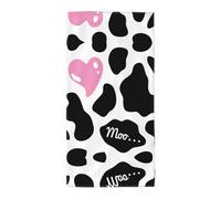 rasuhg Black White Milk Cow Print Washcloth Drying Body Towel For Shower, Absorbent Bath Sheets, Plush Bath Wash Towels Super
