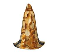rasuhg Potato Chips Print Teen Halloween Cloak With Hood Long Unisex Cape Costume For Party Masquerade Role Play