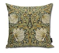Rasyko William Morris Pimpernel Vintage Home Decorative Throw Pillow Case Cushion Cover for Gift Home Couch Bed Car 18X18inch