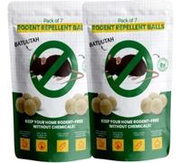 Rat and Mouse Repellent (14 Balls, 2 Pack) - Peppermint Oil Smell Repell All Types Rodent, Humane Rat Deterrent for Indoor, Powerful Pest Control for Mice, Spider, Cockroach, and Mosquito