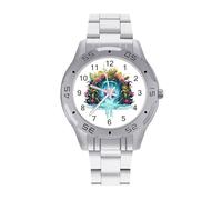 Rat Anime Cute Watch Simple Wrist Watch Stainless Steel Band Analog Quartz Watches for Women Men