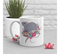 Rat Coffee Mug Cute Rat Gift Rat Lover Rat Cup Gift for Her Housewarming Birthday Rat Decor Rat Mom Crazy Rat Lady Mouse Mug