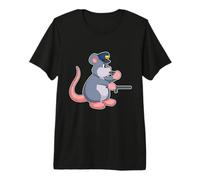 Rat Cop Baton Police Premium T-Shirt