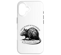 Rat Don't be the Problem Edgy Medieval Dark Grunge Creepy Case for iPhone 16