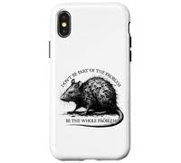 Rat Don't be the Problem Edgy Medieval Dark Grunge Creepy Case for iPhone X/XS