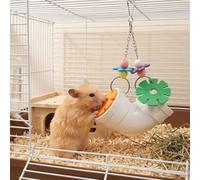 Rat Enrichment Toys, Rat Foraging Toy for Various Treats, Slow Feeder Hanging Fancy Mice Cage Accessories Puzzle Toy for Rats, Mice or Parakeets