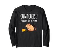 Rat Fat Funny Rats Oh My Cheese Finally I Got You Cute Rat Long Sleeve T-Shirt