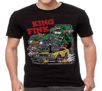 Rat Fink King Fink Men's T-Shirt Family Christmas t Shirts Black L