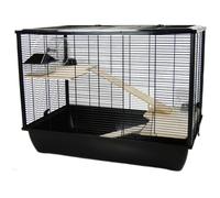Little Friends The Langham Small Animal Cage - Black, Black