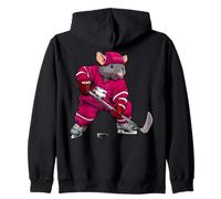 Rat Ice Hockey Zip Hoodie