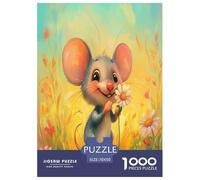 Rat Jigsaw Puzzles Puzzles for Adults Kids. 1000 Piece Animal Whimsical Challenge Toy Educational Game Home Decoration for Educational Games Gifts 70x50cm/1000pcs