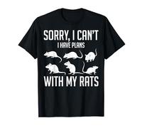 Rat Lovers Rat Owners Pet Rats I Have Plans With My Rats T-Shirt