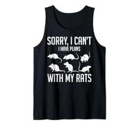 Rat Lovers Rat Owners Pet Rats I Have Plans with My Rats Tank Top