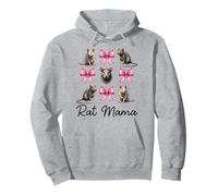 Rat Mama Rat Mom Mouse Mother's Day Pink Coquette Bow Pullover Hoodie