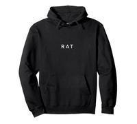 Rat Minimalist Text Rat Owner Pullover Hoodie