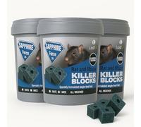 Rat & Mouse Poison Blocks 3 x 300g Sapphire Bait Blocks