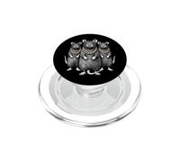 Rat Mouse Rap Old School Retro Streetwear 80s 90s Three PopSockets PopGrip for MagSafe