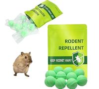 Rat & Mouse Repellent Peppermint Oil Rodent Control Balls | Long-Lasting Pest Deterrent Balls | Effective Against Rats, Mice, Spiders, Cockroaches | Safe for Pets, Gardens & Vehicles (2 Bags of 10)