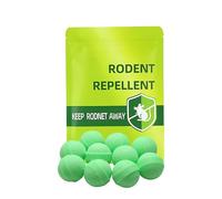 Rat & Mouse Repellent Peppermint Oil Rodent Control Balls | Long-Lasting Pest Deterrent Balls | Effective Against Rats, Mice, Spiders, Cockroaches | Safe for Pets, Gardens & Vehicles (1 Bag of 10)