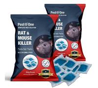 Rat Pasta Bait Mouse Poisoning Blue Pasta Sachets Rodent Control Pasta Bait Single Feed Rat Mice Killer Pasta Max Strength Blue Pasta Rodent Control 150g (15x10g sachets) Pack of 2.