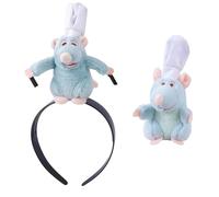 Rat Plush Headband, Rat Costume Kids, Headband with Plush Charm, Animal Headbands, 2-Piece Set for Kids Costume Parties and Outings, Soft Character Accessories for Girls and Boys