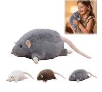 Rat Plush,Rat Plush,Extra Thicc Fat Rats Toy,Soft Stuffed Animal With Ultra-Soft Cozy Fabric, Large Size Fluffy, Realistic Cute Rats Pillow, Perfect for Sofa Bed And Warm Home Room Decor (B, 90cm)