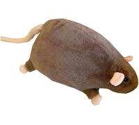 Rat Plush, Soft Stuffed Animal with Ultra-Soft Cozy Fabric, Large Size Fluffy, Realistic Cute Rats Pillow, Perfect For Sofa Bed And Warm Home Room Decor (Brown, Total length 90cm)