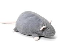 Rat Plush, Soft Stuffed Animal with Ultra-Soft Cozy Fabric, Large Size Fluffy, Realistic Cute Rats Pillow, Perfect For Sofa Bed And Warm Home Room Decor (Grey, Total length 50cm)