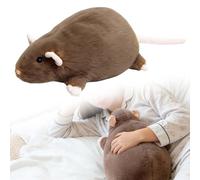 Rat Plushie, Realistic Rat Stuffed Animal Toy, Super Soft Chubby Grey Mouse Plush Toy, Cozy Huggable Animal Pillow, for Home & Office Décor brown 90cm