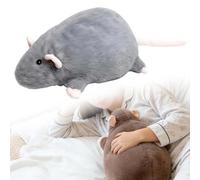 Rat Plushie, Realistic Rat Stuffed Animal Toy, Super Soft Chubby Grey Mouse Plush Toy, Cozy Huggable Animal Pillow, for Home & Office Décor gray 90cm