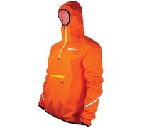 Rat Race Waterproof Running Jacket - Lightweight 15K/5K Breathable Smock, Packable Trail Running Jacket (UK, Alpha, M, Regular, Regular, Vibrant Orange)