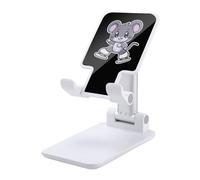 Rat Skater Portable Cell Phone Stand for Desk Foldable Phone Holder Adjustable Angle Height