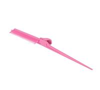 Rat Tail Clip Comb Professional Hair Styling Tool Pink Highlighting Comb for Straightening Dyeing ABS Material 26.5cm