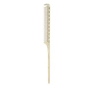 Rat Tail Comb, Parting Combs For Braiding Hair Hair Comb 22.5cm Multi-Functional Aluminum with Precision Pintail Design For Hair Styling and Coloring (Gold #12)