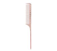 Rat Tail Hair Comb, Professional Aluminum Metal Barber Salon Hairdressing Styling Highlighting Braiding Comb with Parting Tip for Hair Stylist Women Men (Rose Gold)