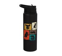Rat Vintage Collage Rodent Keeper Stainless Steel Insulated Water Bottle