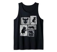 Rat Vintage Collage Rodent Keeper Tank Top