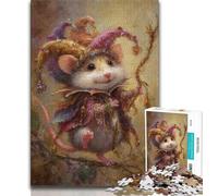 Rat Wizard Jigsaw Puzzles for Teenagers 1000 Piece Puzzle,Fun Games Every Piece Is Unique - Challenging Family Fun Game (50x75cm)