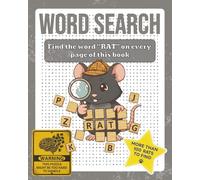 RAT Word Search Puzzle Book: Find Only One Word - 8x10 inches, 130 pages - 100+ Puzzles (Find the One: The Ultimate One-Word Search Challenge)