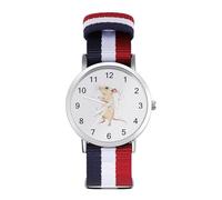 Rat Wrist Watches with Scale for Men Women Casual Braided Strap Easy Reader for Work Workout