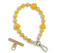RATASK Beaded Wrist Strap, Acrylic Beaded Phone Charm, Keychain Accessory, Decorative Pendant, Made with Durable Metal String for Extra Strength and Security